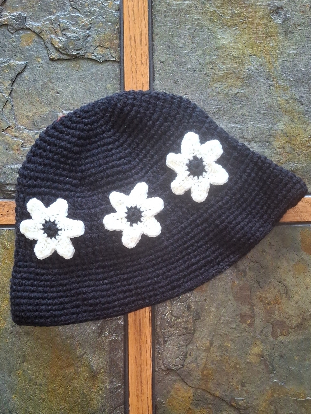 Hand-Crocheted Flower Bucket Hat